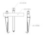 FORZA Extractor de 2 garras de acero con tornillo central